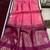 Pink color bandhni style butti weaves khadi raw silk saree