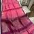 Pink color bandhni style butti weaves khadi raw silk saree
