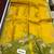 Yellow color bandhni style butti weaves khadi raw silk saree