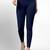 Navyblue super combed cotton elastane stretch ankle length leggings with ultrasoft waistband