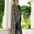Black color warli design weaving banglori raw silk saree