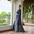 Navy blue color warli design weaving banglori raw silk saree