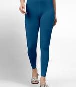 Morpeach super combed cotton elastane stretch ankle length leggings with ultrasoft waistband