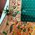 Dark green color zari and meena weaving banarasi silk paithani saree