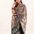 Dark green color zari  weaving and jal woven banarasi silk paithani saree