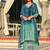 Ethnic Motifs Printed V-Neck Straight Kurta With Trousers & Dupatta