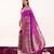 Purple color zari  weaving and jal woven banarasi silk paithani saree