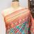 Blue color patola design and silver coin weaving pure patola silk saree