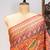 Orange color patola design and silver coin weaving pure patola silk saree