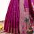 Purple color zari and meena weaving khadi raw silk saree
