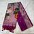 Purple color zari and meena weaving khadi raw silk saree