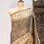 Grey color warli printed tissue tussar silk saree