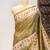Olive color warli printed tissue tussar silk saree