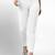 White super combed cotton elastane stretch ankle length leggings with ultrasoft waistband