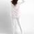 White super combed cotton elastane stretch ankle length leggings with ultrasoft waistband