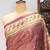 Onion pink color warli printed tissue tussar silk saree