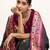 Black color peacock design with zari weaving banarasi silk paithani saree