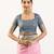 Light pink color peacock design with zari weaving banarasi silk paithani saree