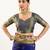 Navy blue color peacock design with zari weaving banarasi silk paithani saree