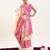 Off white color peacock design with zari weaving banarasi silk paithani saree