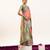 Peach color peacock design with zari weaving banarasi silk paithani saree