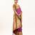 Plum color peacock design with zari weaving banarasi silk paithani saree