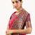 Rani pink color peacock design with zari weaving banarasi silk paithani saree