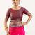 Rani pink color peacock design with zari weaving banarasi silk paithani saree