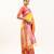 Yellow color peacock design with zari weaving banarasi silk paithani saree