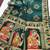 Dark green color meena weaving banarasi silk saree