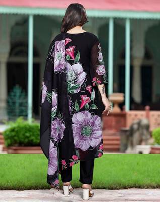 Women Embroidered Regular Kurta with Salwar & Dupatta 5
