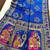 Royal blue color meena weaving banarasi silk saree