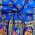 Royal blue color meena weaving banarasi silk saree