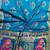 Turquoise color meena weaving banarasi silk saree