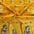 Yellow color meena weaving banarasi silk saree