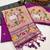 Purple color small butties and fully zari woven paithani silk saree