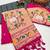 Rani pink color small butties and fully zari woven paithani silk saree