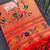 Red color small butties and fully zari woven paithani silk saree