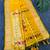 Yellow color small butties and fully zari woven paithani silk saree