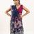 Navy blue color lotus , musa and zari weaving  muga cotton saree