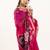 Rani pink color lotus , musa and zari weaving  muga cotton saree