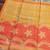 Cream color warli print with flowers tissue tussar silk warli saree