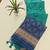 Aqua blue color resham and zari weaving raw silk pochampali ikkat saree