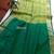 Light olive color resham and zari weaving raw silk pochampali ikkat saree