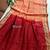 Peach color resham and zari weaving raw silk pochampali ikkat saree