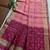 Pink color resham and zari weaving raw silk pochampali ikkat saree