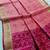 Pink color resham and zari weaving raw silk pochampali ikkat saree