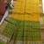 Yellow color resham and zari weaving raw silk pochampali ikkat saree