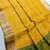 Yellow color resham and zari weaving raw silk pochampali ikkat saree