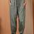 Women relaxed grey viscose rayon trousers